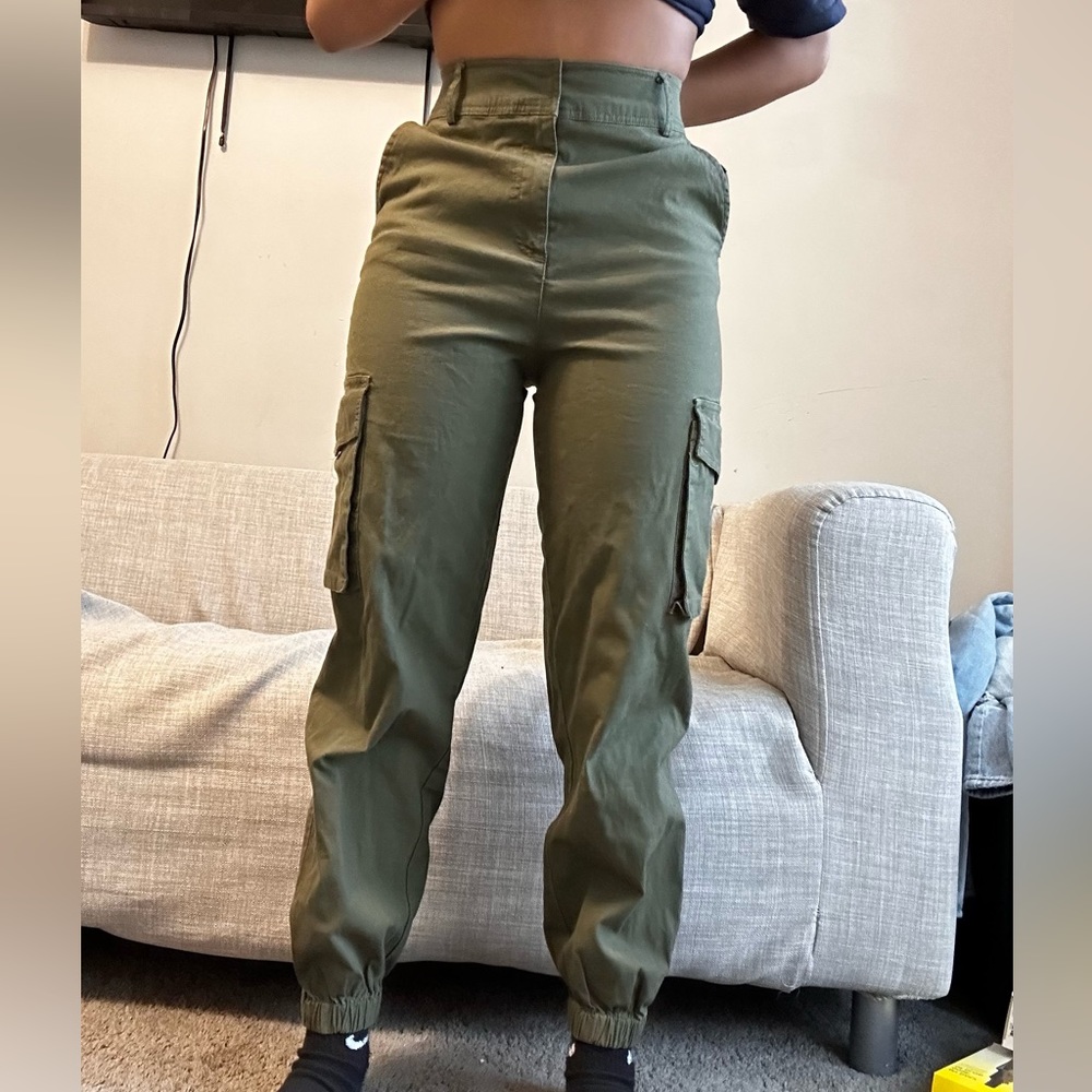 green cargo pants
